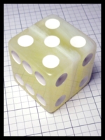 Dice : Dice - 6D Pipped - Kardwell 50mm Tropical Yellow - Gamblers Supply Store Jan 2015